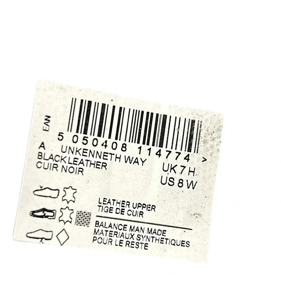 Clark’s  UNKENNETH WAY shoes men ,leather ,lambskin,NEW! ,black ,size 8 & 13 - Picture 13 of 16